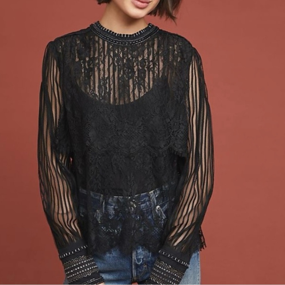 Bl-nk London Mileena Lace Top size M NWT